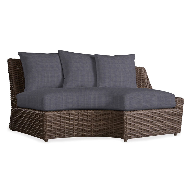 Largo Outdoor 3 - Seat Patio Sectional, Beach Navy