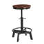 Ensemble de tabourets de bar, tabourets de bar réglables en métal avec repose-pieds