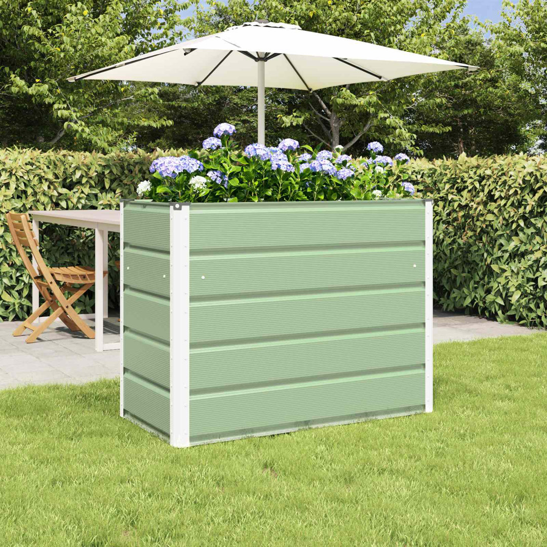 Planter 100 X 50 X 77 Cm Galvanised Steel