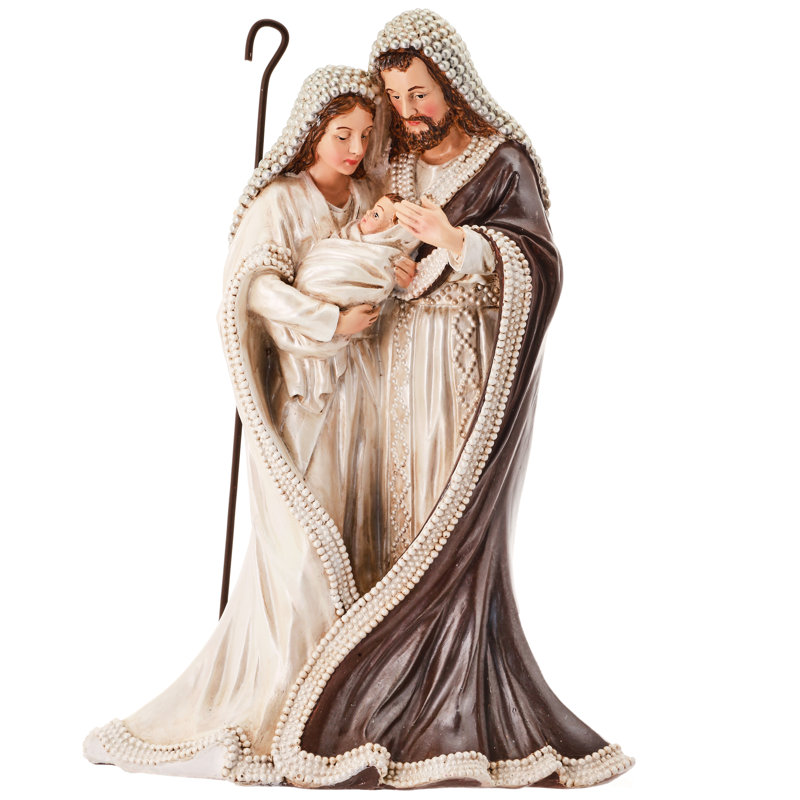 Résine Sainte Famille avec perles
