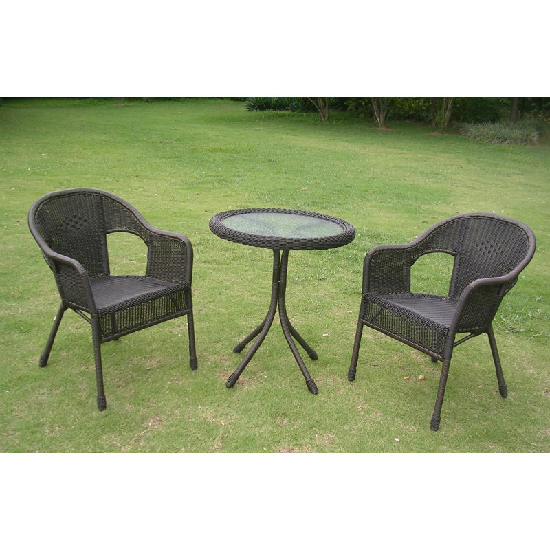 Table bistro Arved, Noir antique