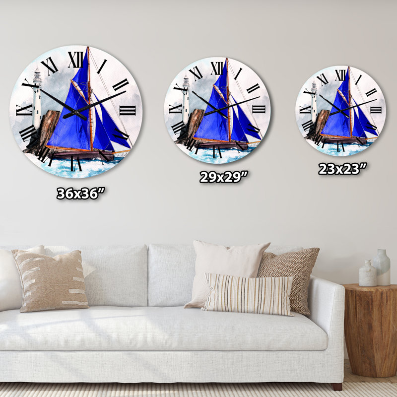 Horloge murale nautique et côtière, Grand