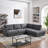 Cozy Sectional Sofa Right Facing