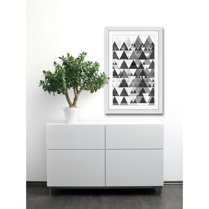 « dense forest », reproduction d’art encadrée, H 36 po x l 24 po x P 1,5 po, Cadre blanc
