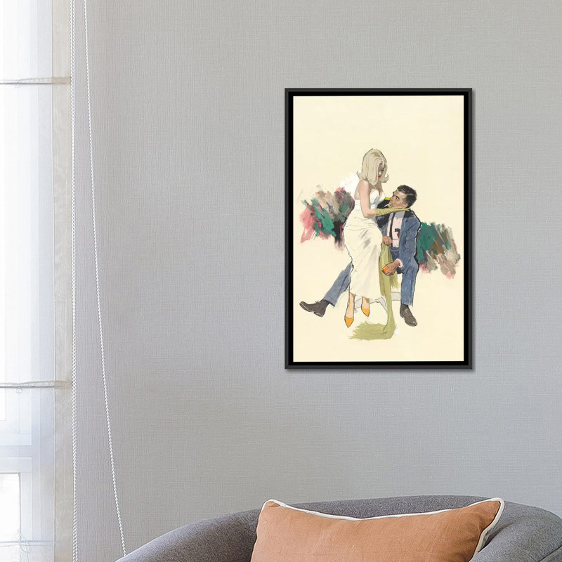 « adoration » par ernest chiriacka, impression sur toile tendue, H 26 po x l 18 po x P 1,5 po, Toile avec cadre noir