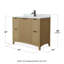 Palmilla 42" Freestanding Single Bathroom Vanity with Marble Top-547851677-547851666-553694019
