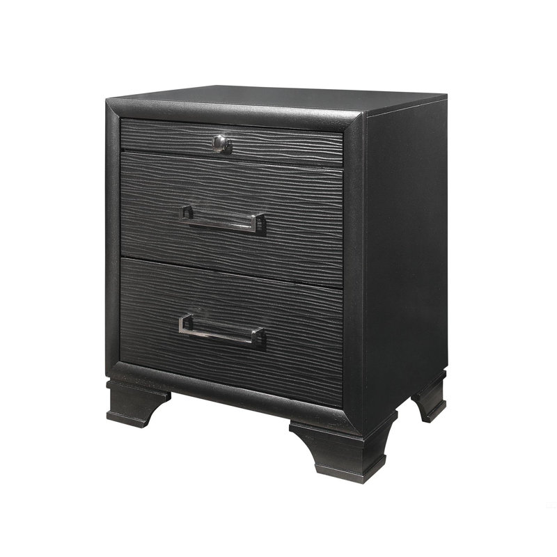 Storage Nightstand, Gray