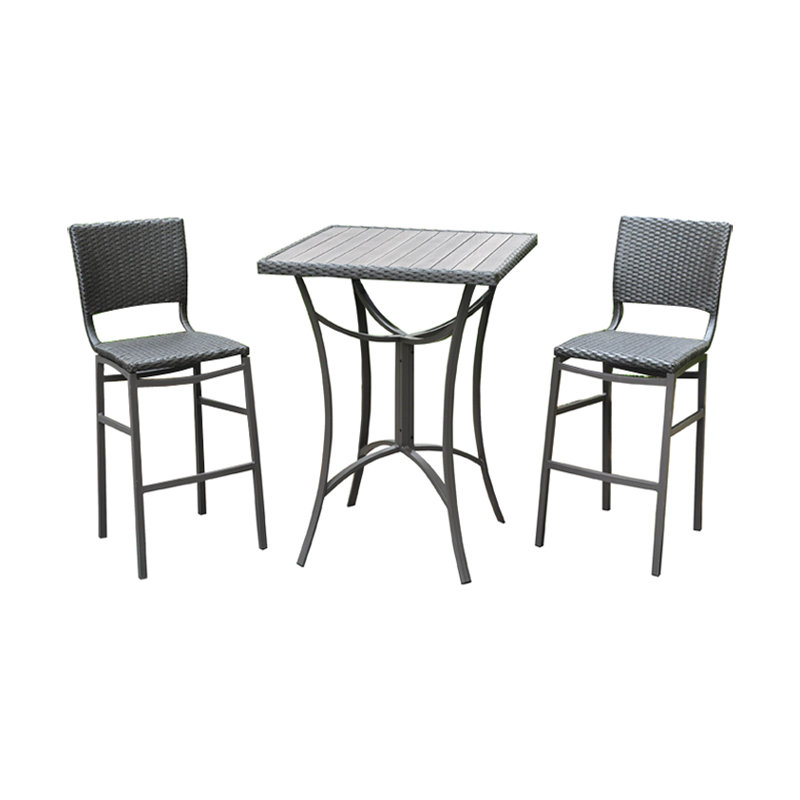 Ensemble de salle à manger 3 pièces Brade, Noir antique