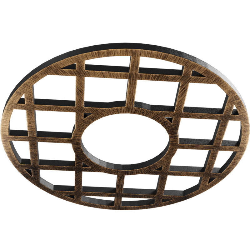 Médaillon de plafond 26 po x 26 po x 9 1/2 po x P 3/4 po O'Neal, Bronze vieilli, H 26 po x l 26 po x P 0,75 po