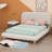 Upholstered Panel Bed-2108809126