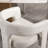 Upholstered Faux Leather Dining Arm Chairs Solid Back Barrel Dining Chairs Set of 2/3/4-242189119-242189113