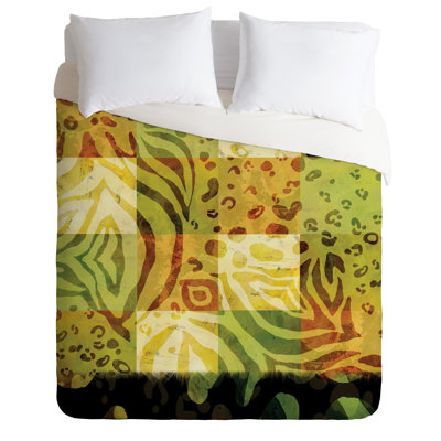 Glam Polyester Animal Print Duvet Cover
