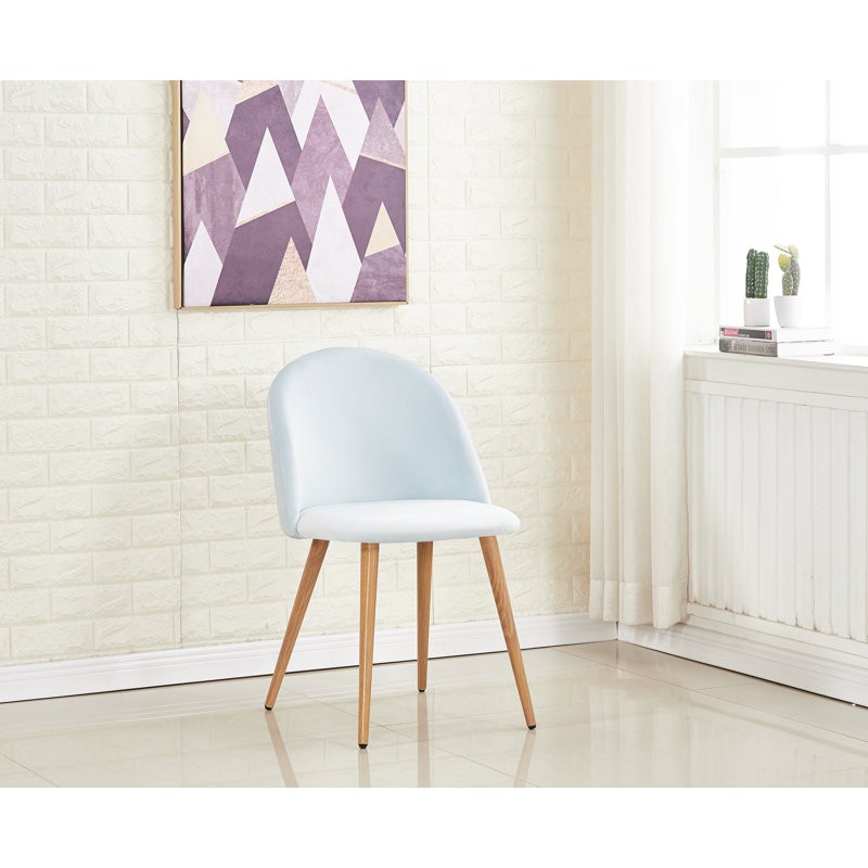 Heavener Upholstered Dining Chair, 1, Light Blue