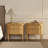 Park 24" Contemporary Rubberwood 2-Drawer Nightstand in Natural-1305816942