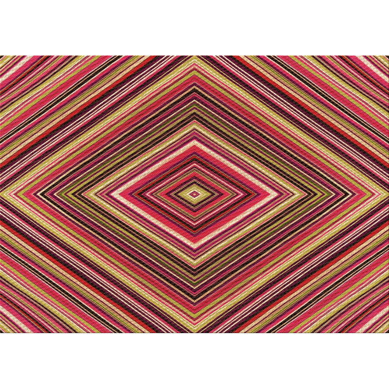 Tapis 100% lavable à la machine à motifPAT1444ORG, Rectangle 2 pi x 3 pi