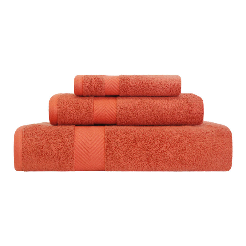 Ensemble de serviettes 100% coton Hamachi Zero-Twist , Brique