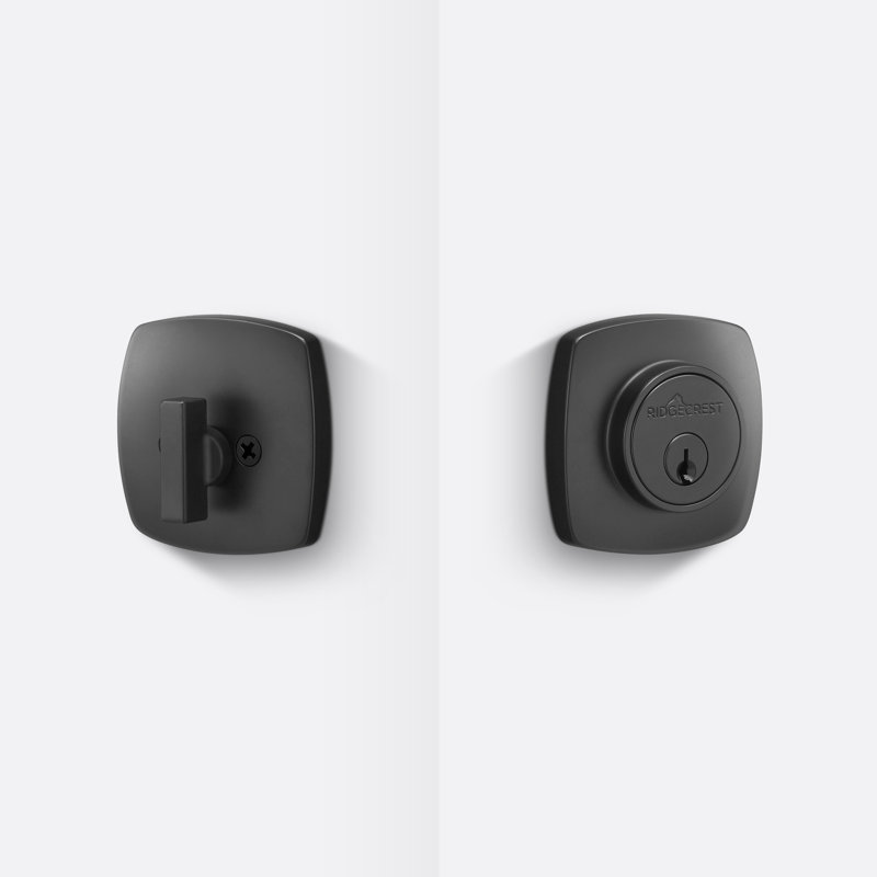 Pêne dormant Forma, noir mat, Noir mat