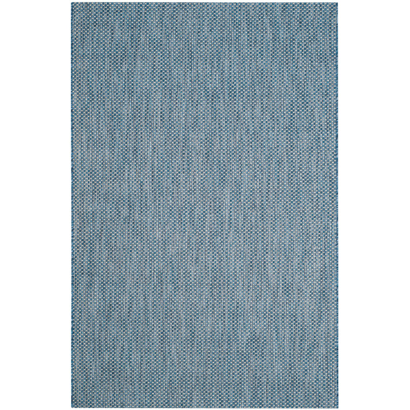 Herzberg Mull Gray Area Indoor/Outdoor Area Rug, Rectangle 6'7" x 9'6"
