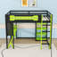 Lit mezzanine double avec éclairage RVB et station de charge-1236161332