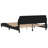 vidaXL Bed Frame Dover Black 152x203 cm Faux Leather-393219261-393219262