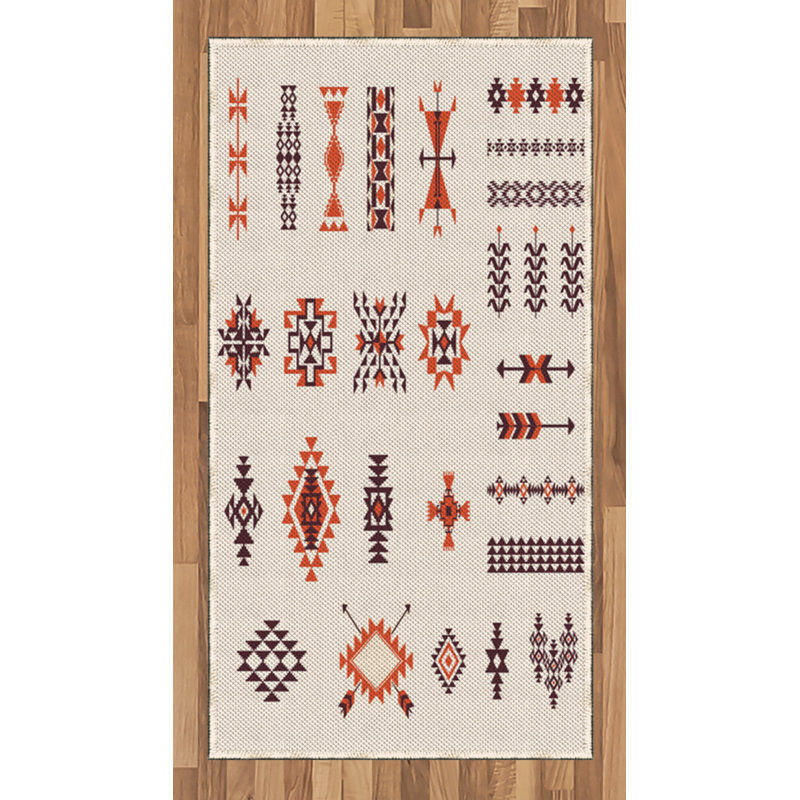Tapis décoratif Tribal, Rectangle 2 pi 7 po x 5 pi