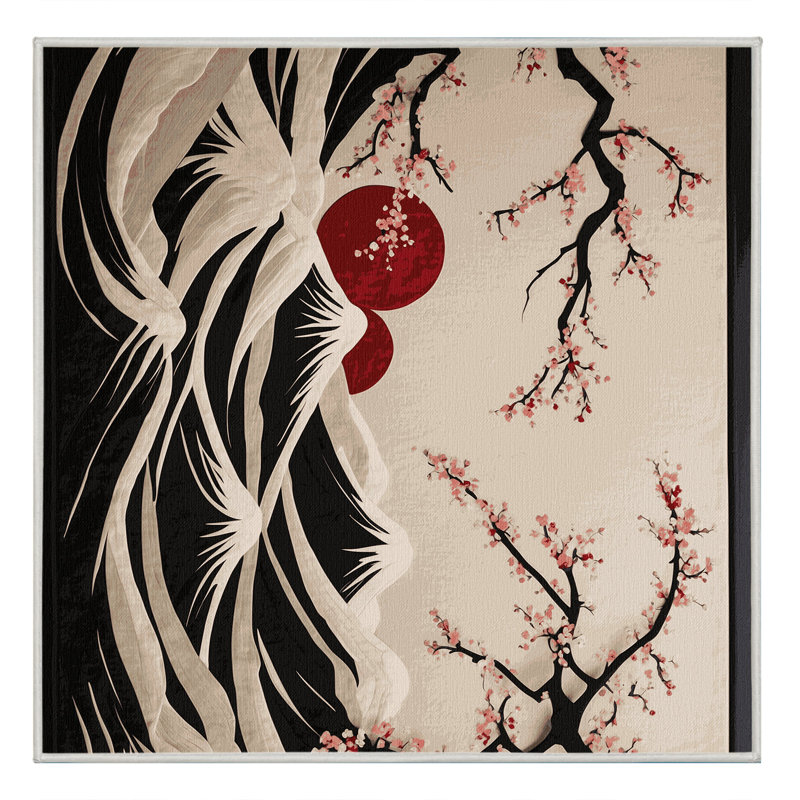 Scarlet Mist Rug, Square 7'