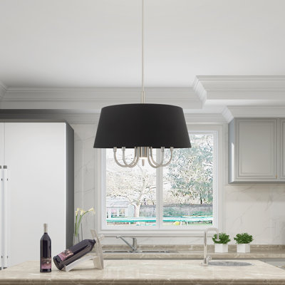 Lustre cylindrique unique et remarquable à 6 lumières Barbora