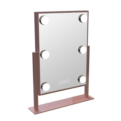 Hollywood Tri-Tone XL Makeup Mirror with 12 LED Bulbs, Dressing Mirror with 360 Degree Swivel