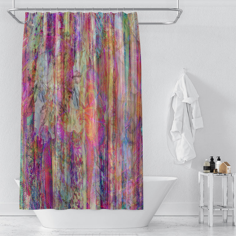 Abstract Shower Curtain, 70" x 90"