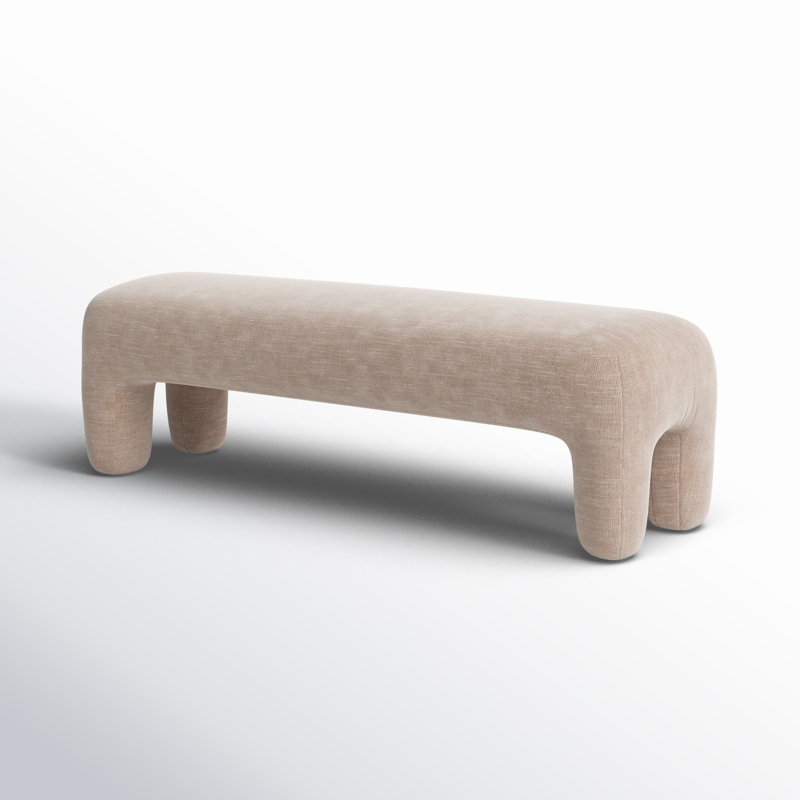 Tamlyn Performance Fabric Bench, Light Brown