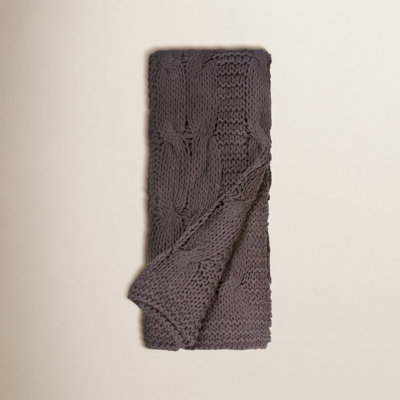 Jeté en tricot torsadé Woodham Effie