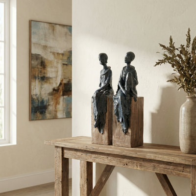Ensemble de 2 figurines tribales