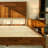 Solid Wood King Bed Frame with Headboard, Walnut Finish 800lbs Capacity Scandinavian Platform Bed, Walnut Finish, Non-Slip and Noise-Free, No Box Spring Needed-805927955-805927954