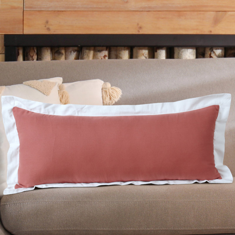 Coussin décoratif contemporain 100% coton cousu à la main Contemporary, Polyester, Noir et blanc