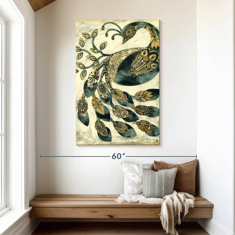 Brampt Royal Peacock II, 48" H x 32" W