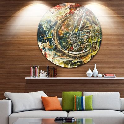 " Mountain Bike Oil Painting "