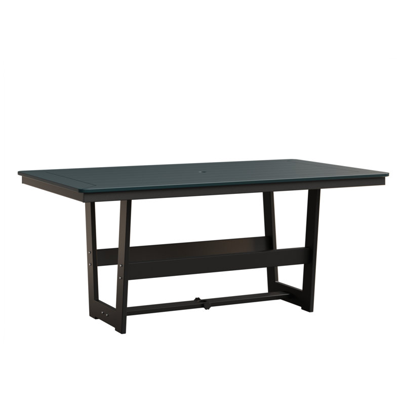 Table de salle à manger 70 po Berlin Gardens Hudson, Baie, Noir mat