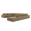 Aileen Upholstered 170 " U-Shaped Corner Sectional with Ottoman