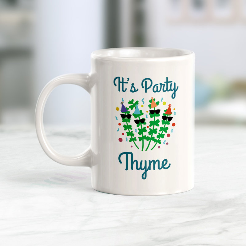 Grande tasse à café It's Thym 15 oz, Ensemble de verres à lait, Céramique