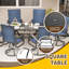 Ensemble de salle à manger d'extérieur pivotant à 360 ° - 4 personnes avec table et chaises-22982107