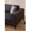 Élégant canapé-lit d'angle, gris foncé, 82,3 po x 33,5 po x 30,3 po | Structure en bois de hêtre durable et en carton, tissu 100% polyester | Mécanisme de dossier pivotant, coussins en mousse souple, parfaits pour les salons peu encombrants-1397041552-1397041551