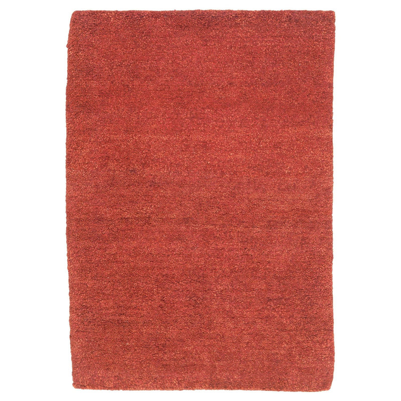 Sprouts Wool Area Rug in Red, Rectangle 10' x 14'