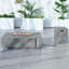 Table de foyer d'extérieur au propane en béton avec couvercle Destinae H 13,78 po-289268674