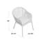 Chaise de patio avec coussin Rope