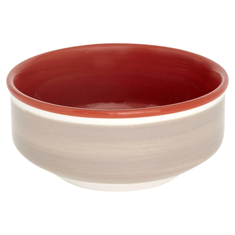 Red Floral Ceramic Dinnerware Set, Service for 4