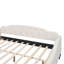 Lit de jour double beige pour chambres d'amis et espaces de vie - Structure sans sommier