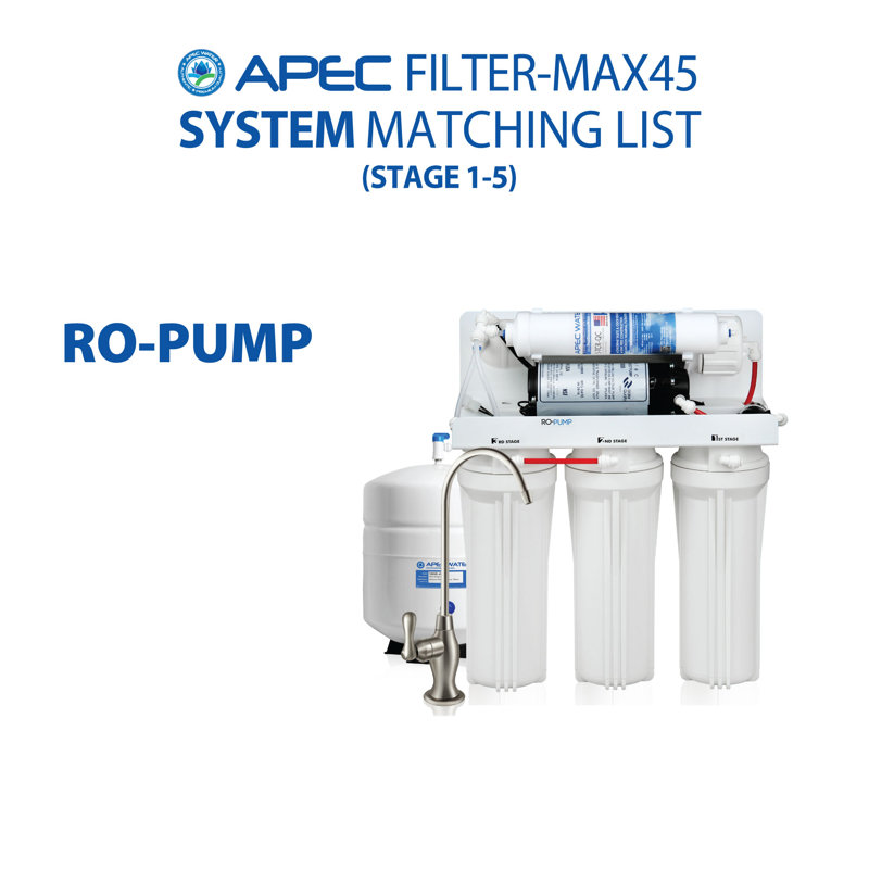 APEC 5-Stage Reverse Osmosis Under Sink Water Filter Set