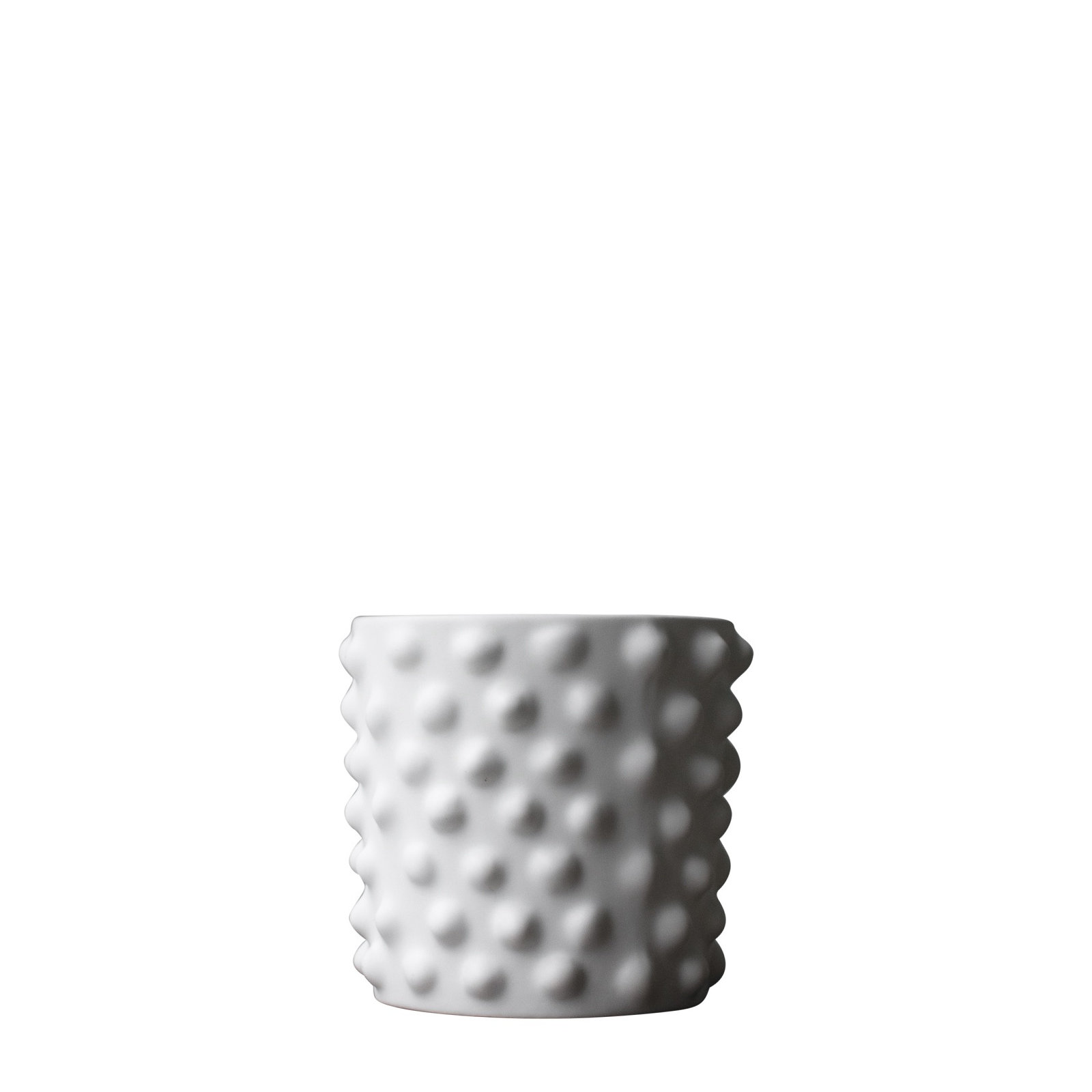 Genesta Ceramic Table Vase, 5.12" H x 5.91" W x 5.91" D, White
