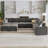 Berenika Velvet Modular U-Shaped Sectional-1595147500