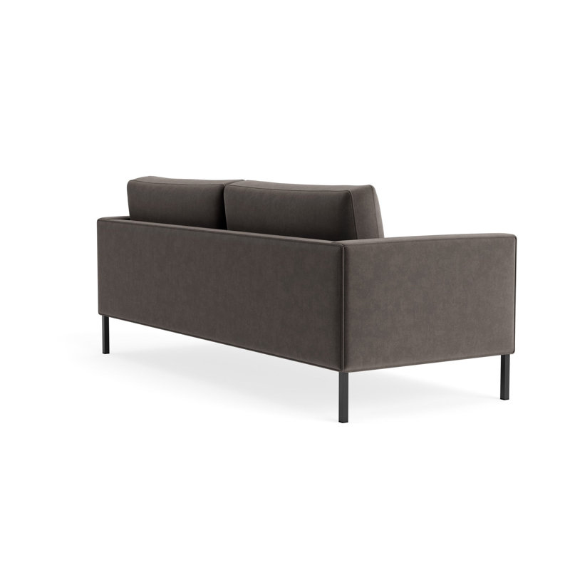MTO - Paramount Sofa Metal Legs, 32" H x 80" W x 34" D, Storm Velvet